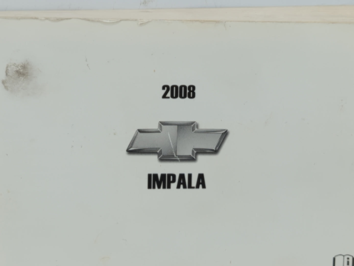 2008 Chevrolet Impala Owners Manual Book Guide P/N:15863019B OEM Used Auto Parts - Oemusedautoparts1.com