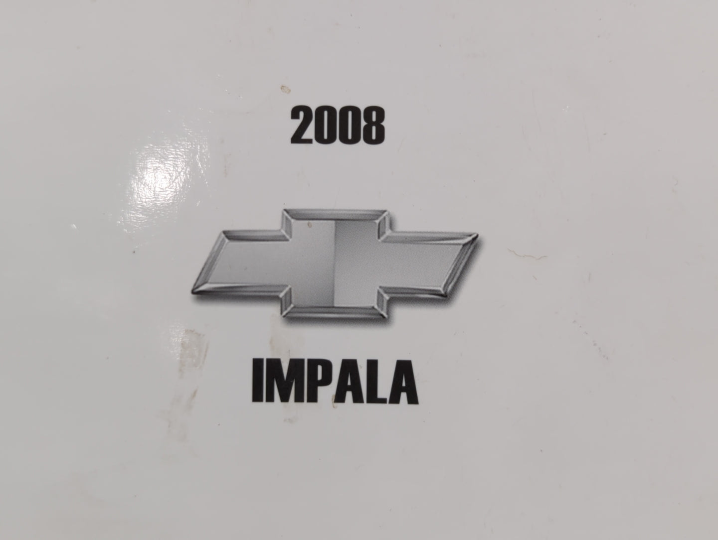 2008 Chevrolet Impala Owners Manual Book Guide OEM Used Auto Parts - Oemusedautoparts1.com