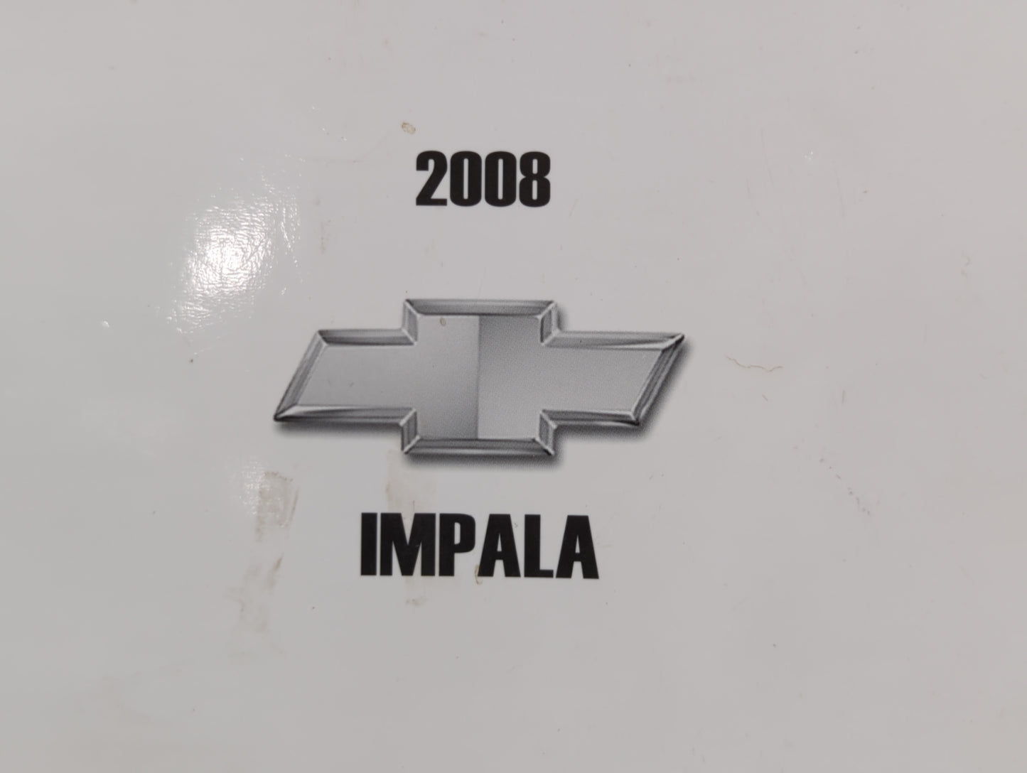 2008 Chevrolet Impala Owners Manual Book Guide OEM Used Auto Parts - Oemusedautoparts1.com