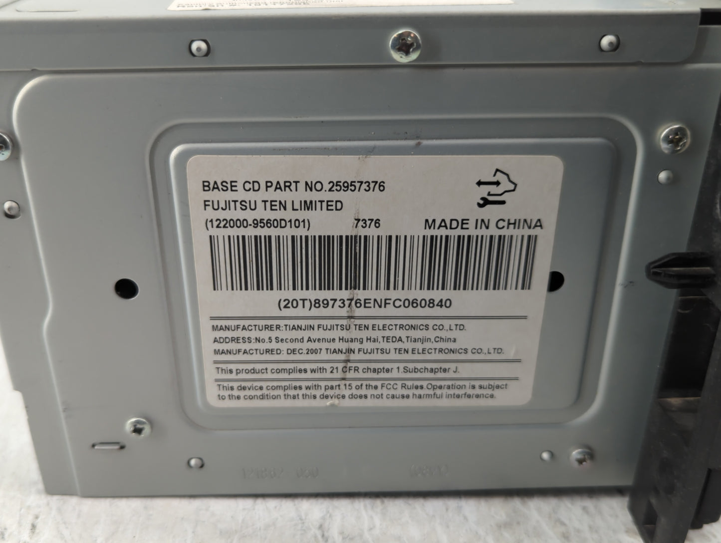 2006-2008 Chevrolet Impala Radio AM FM Cd Player Receiver Replacement P/N:15951757, 15798973 Fits Fits 2006 2007 2008 OEM Us
