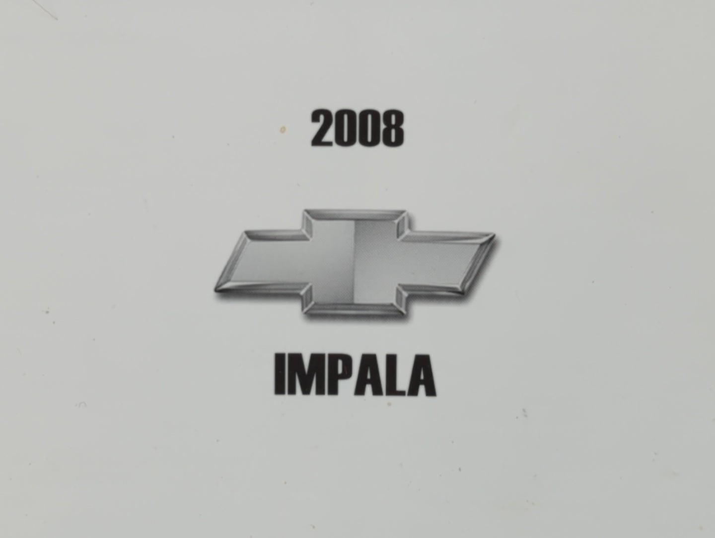 2008 Chevrolet Impala Owners Manual Book Guide P/N:15863019 A OEM Used Auto Parts - Oemusedautoparts1.com