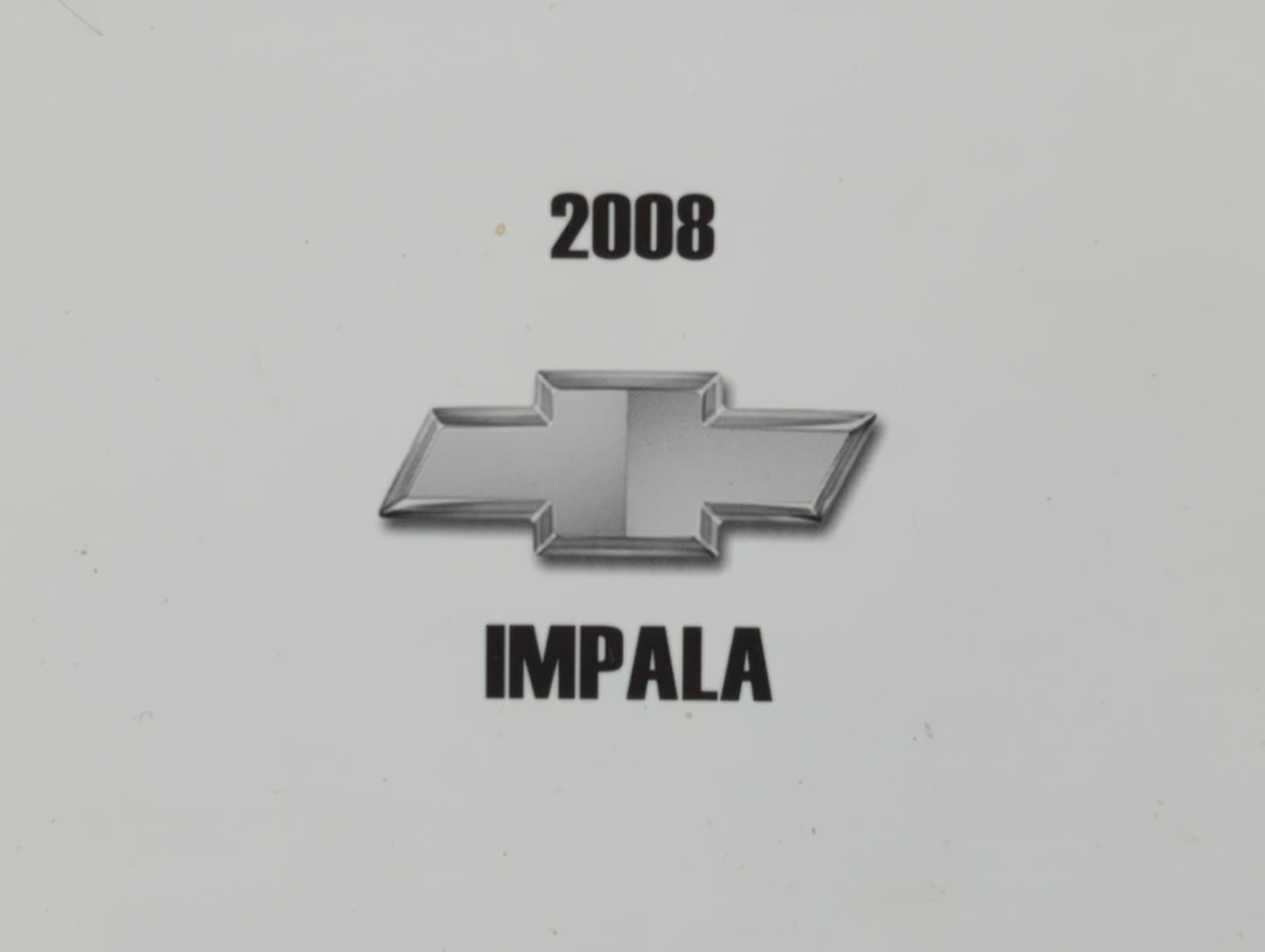 2008 Chevrolet Impala Owners Manual Book Guide P/N:15863019 A OEM Used Auto Parts - Oemusedautoparts1.com