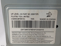 2006-2008 Chevrolet Impala Radio AM FM Cd Player Receiver Replacement P/N:25957375 Fits Fits 2006 2007 2008 OEM Used Auto Pa