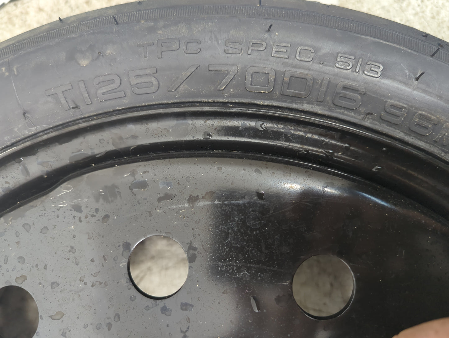 2000-2016 Chevrolet Impala Spare Donut Tire Wheel Rim Oem 831006 - Oemusedautoparts1.com