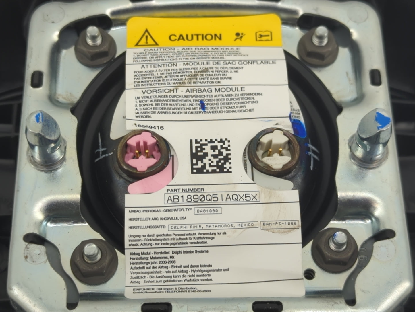 2006-2016 Chevrolet Impala Air Bag Driver Left Steering Wheel Mounted - Oemusedautoparts1.com