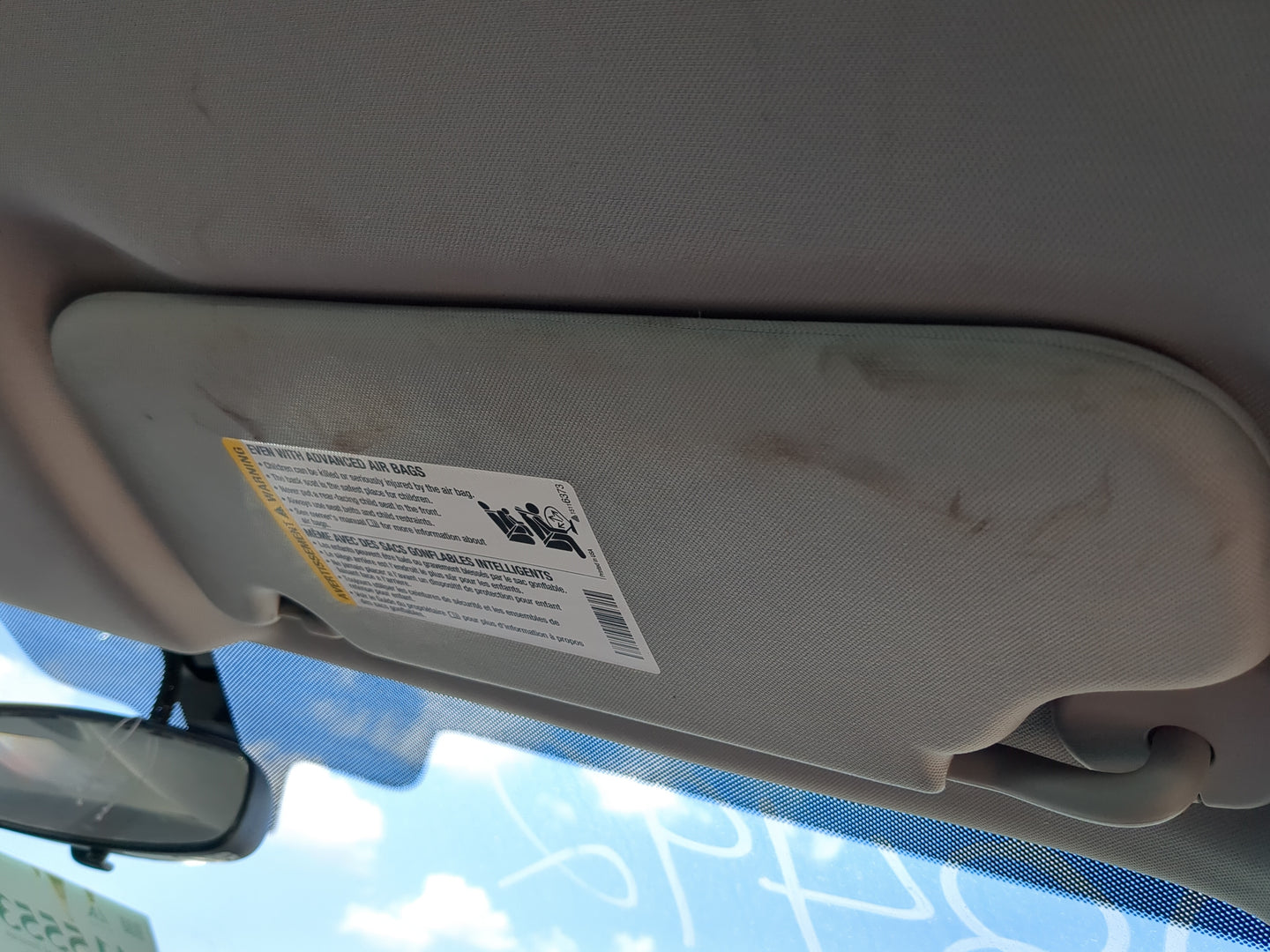 2006-2016 Chevrolet Impala Sun Visor Shade Replacement Passenger Right Mirror Fits OEM Used Auto Parts - Oemusedautoparts1.c