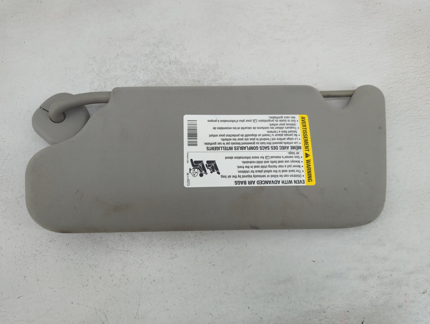 2006-2016 Chevrolet Impala Sun Visor Shade Replacement Passenger Right Mirror Fits OEM Used Auto Parts - Oemusedautoparts1.c
