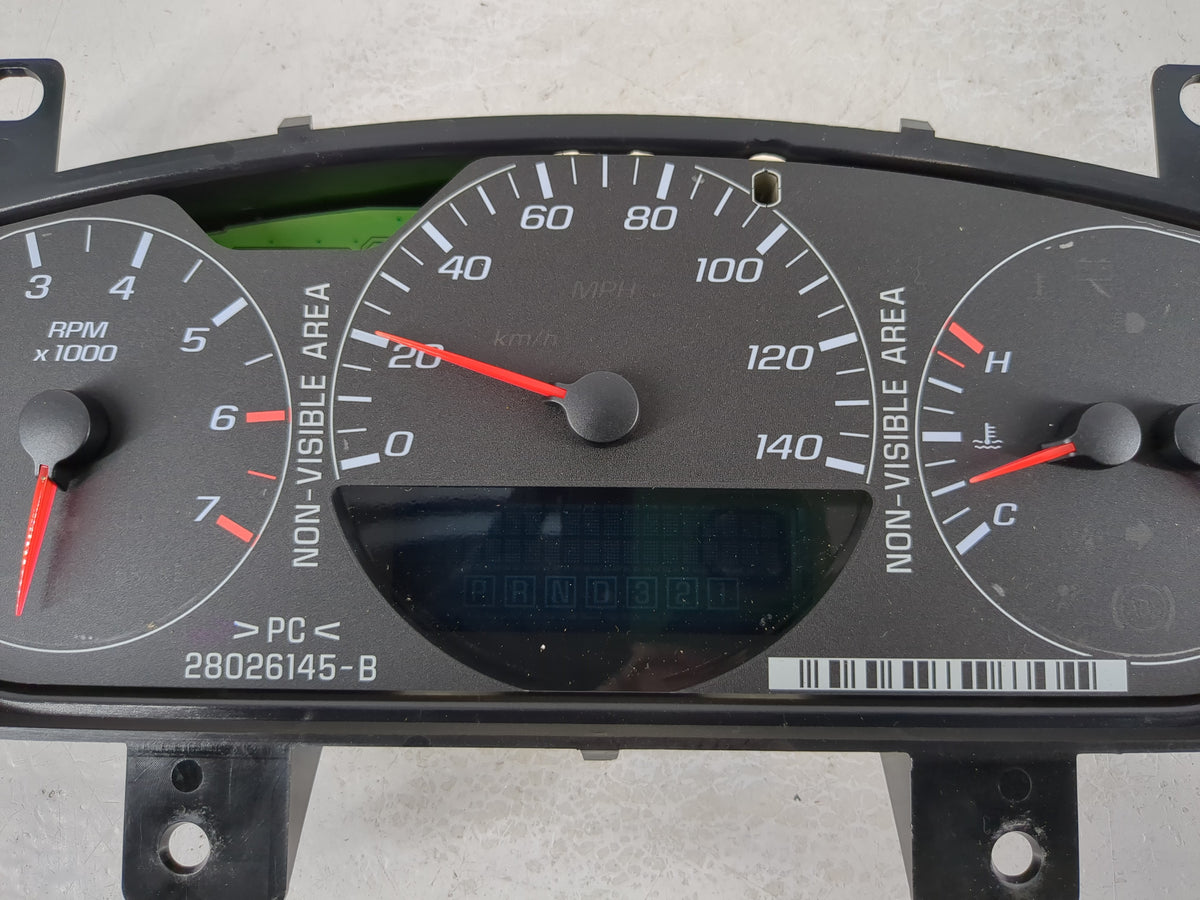 2008 Chevrolet Impala Instrument Cluster Speedometer Gauges P/N:25341498 28099497 Miles:241K Fits OEM Used Auto Parts - Oemu