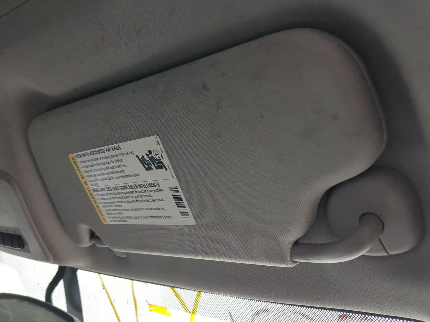 2006-2016 Chevrolet Impala Sun Visor Shade Replacement Passenger Right Mirror Fits OEM Used Auto Parts - Oemusedautoparts1.c