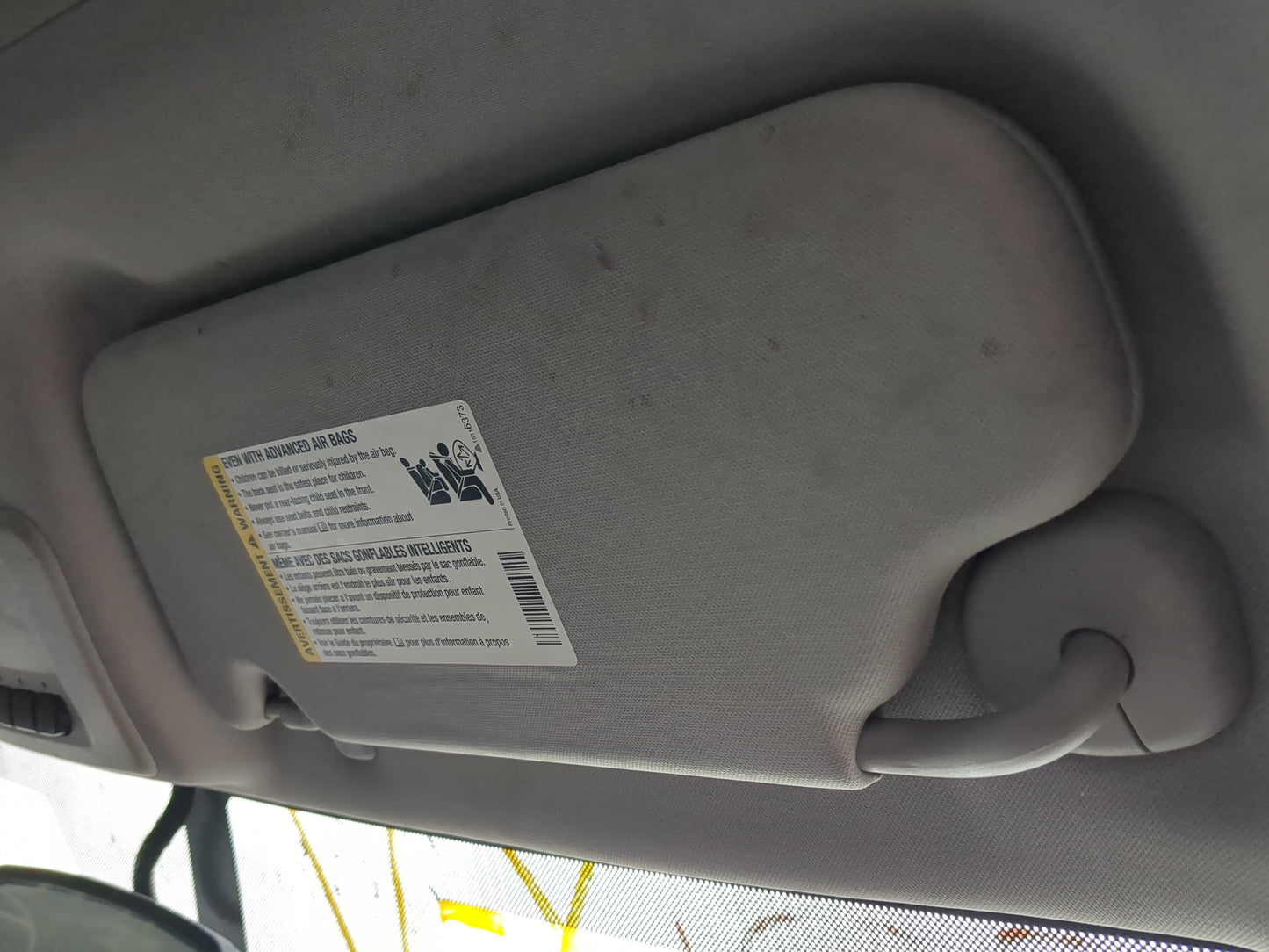 2006-2016 Chevrolet Impala Sun Visor Shade Replacement Passenger Right Mirror Fits OEM Used Auto Parts - Oemusedautoparts1.c