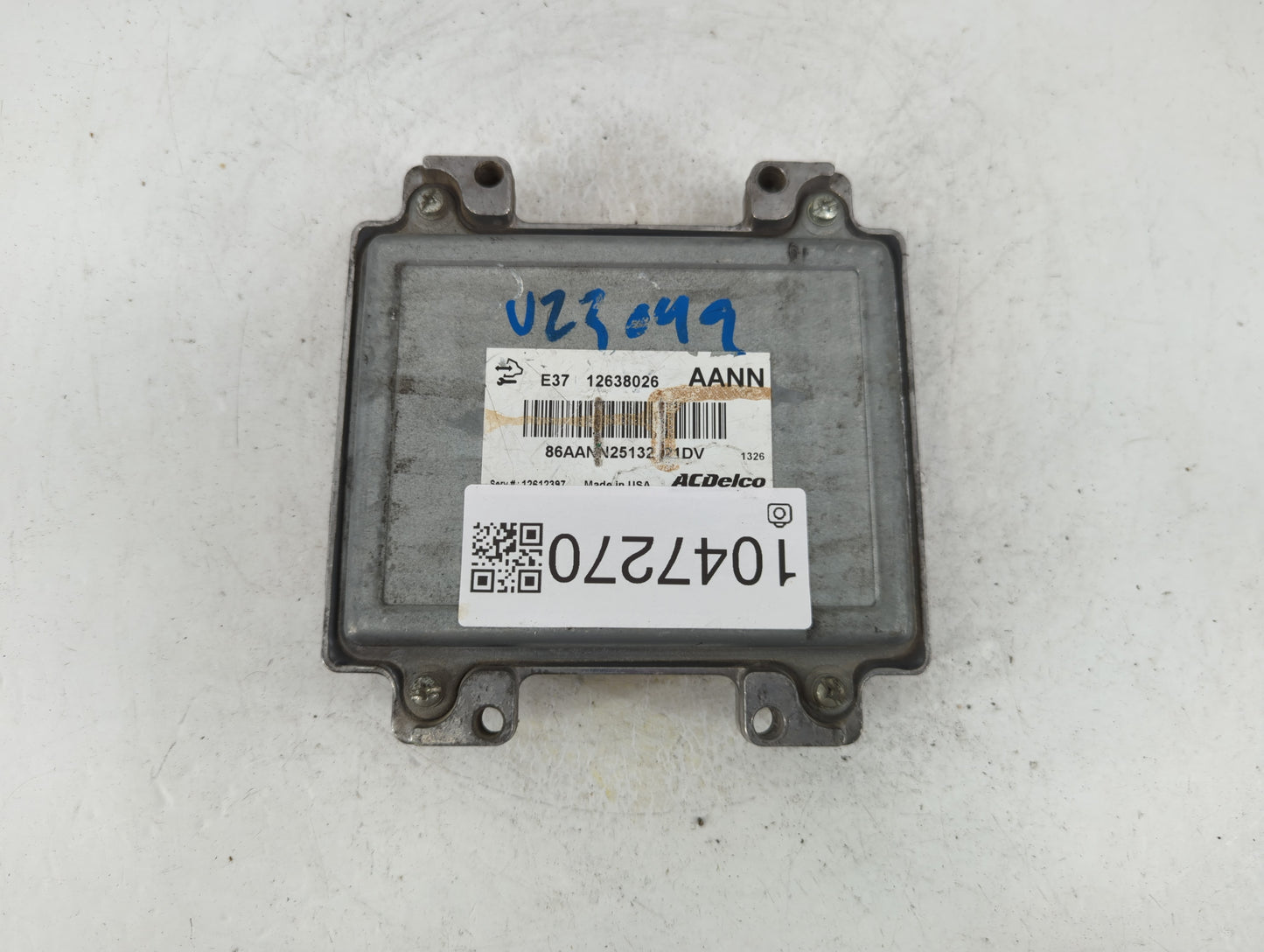 2007-2012 Chevrolet Malibu PCM Engine Control Computer ECU ECM PCU OEM P/N:12638026 Fits Fits 2007 2008 2009 2010 2011 2012 