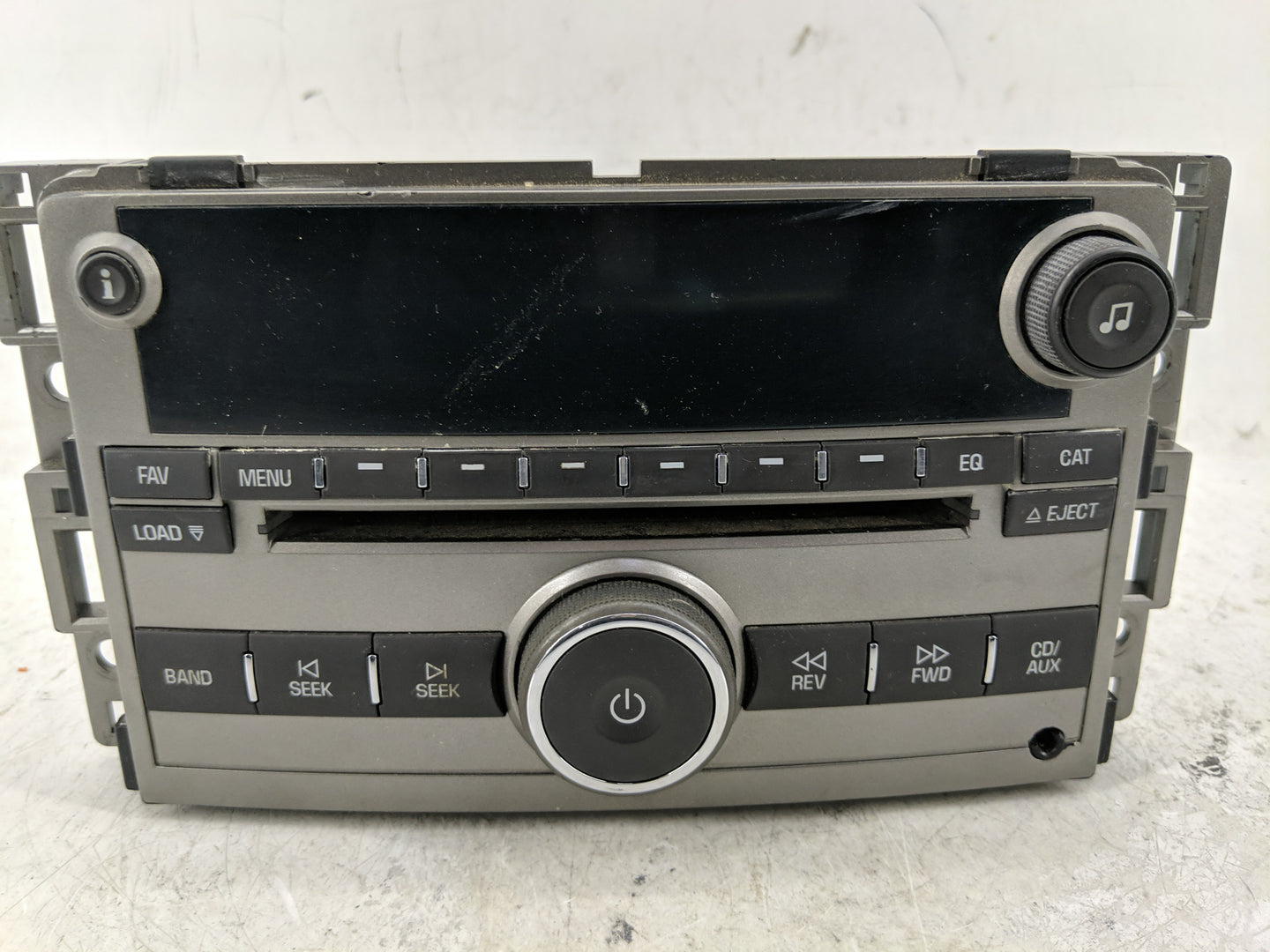 2008 Chevrolet Malibu Radio AM FM Cd Player Receiver Replacement Fits OEM Used Auto Parts - Oemusedautoparts1.com