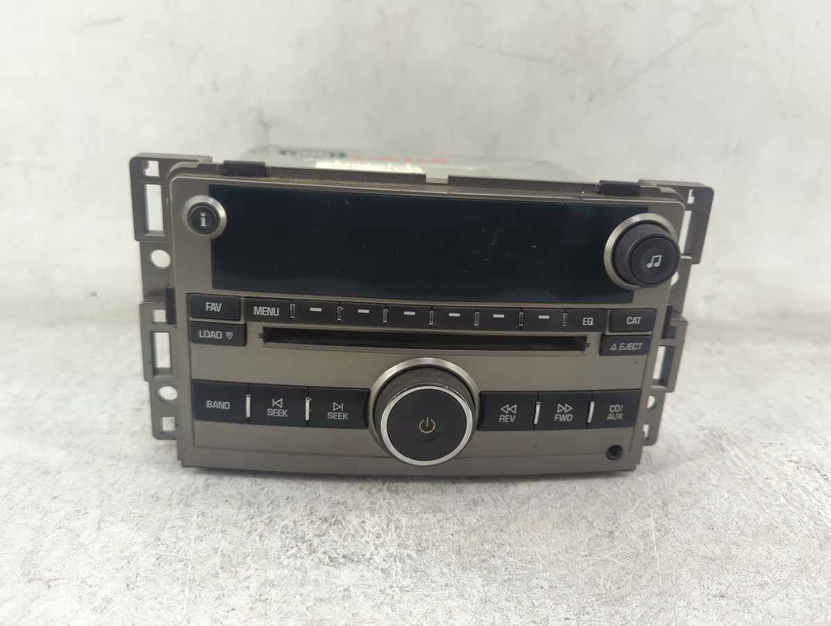 2008 Chevrolet Malibu Radio AM FM Cd Player Receiver Replacement Fits OEM Used Auto Parts - Oemusedautoparts1.com
