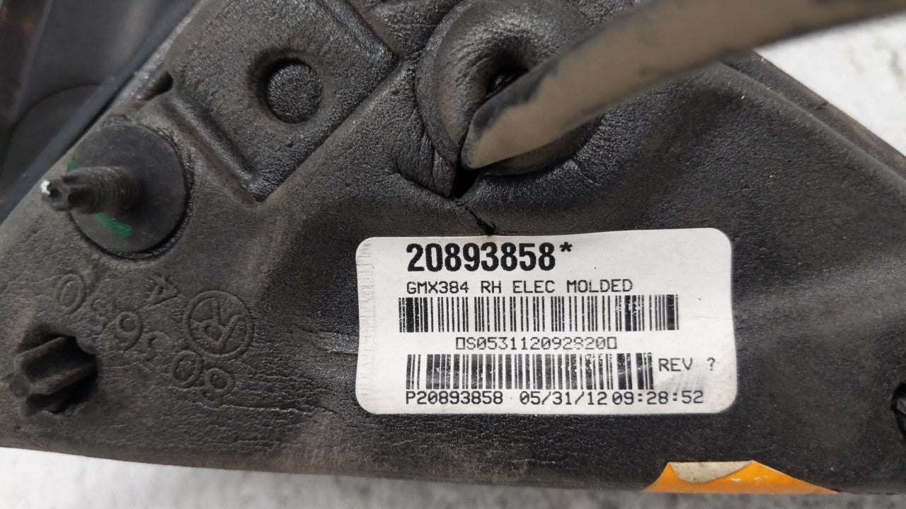 2008-2012 Chevrolet Malibu Passenger Side View Mirror - Right Door Mirror OEM Used - Oemusedautoparts1.com
