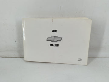 2008 Chevrolet Malibu Owners Manual Book Guide P/N:15864195 B OEM Used Auto Parts - Oemusedautoparts1.com