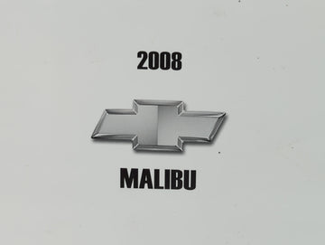 2008 Chevrolet Malibu Owners Manual Book Guide P/N:15864195 B OEM Used Auto Parts