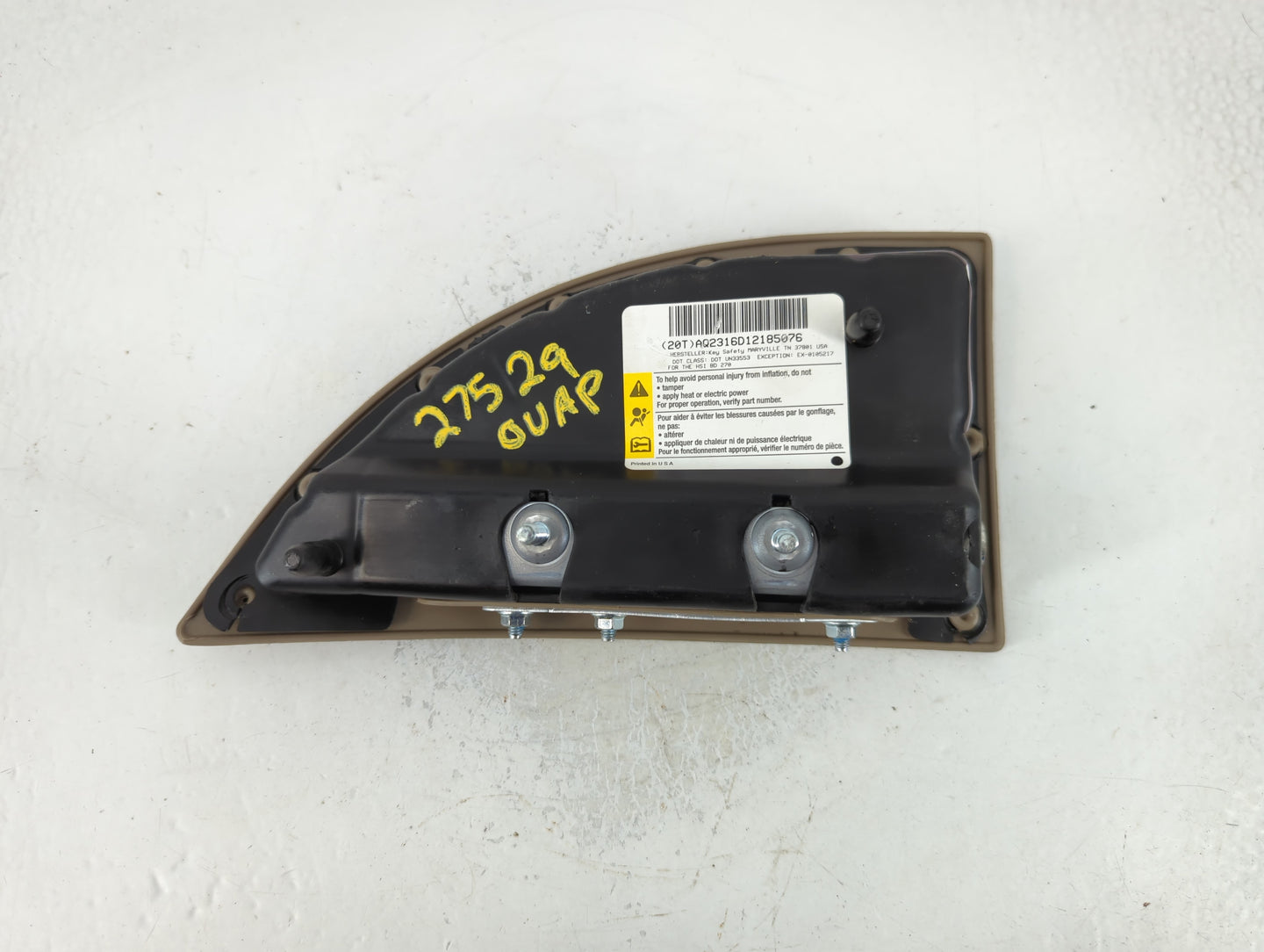 2008 Chevrolet Malibu Passenger Curtain Air Bag Oem - Oemusedautoparts1.com