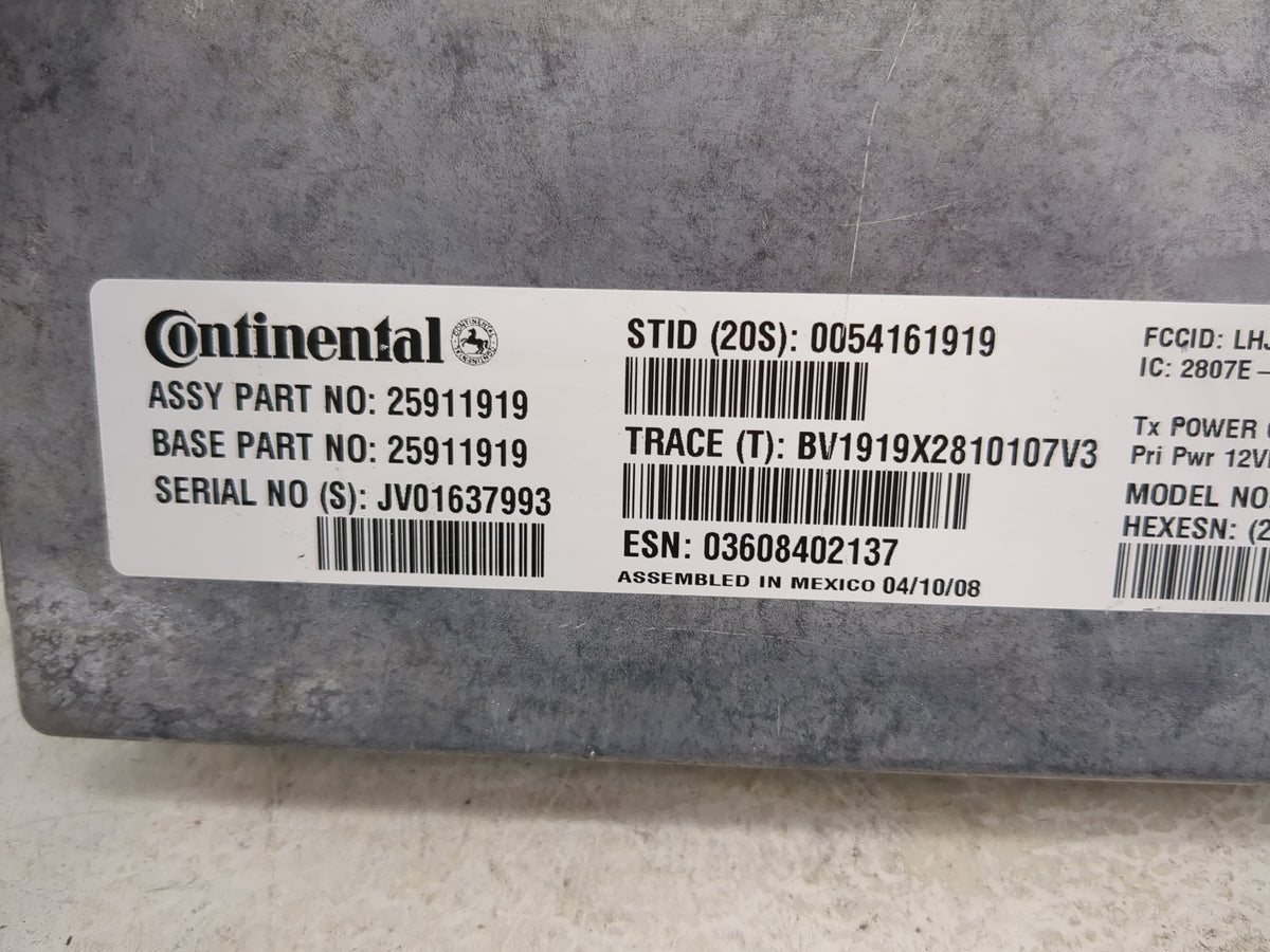 2007-2008 Chevrolet Silverado 1500 Communication Control Module 1359995 - Oemusedautoparts1.com