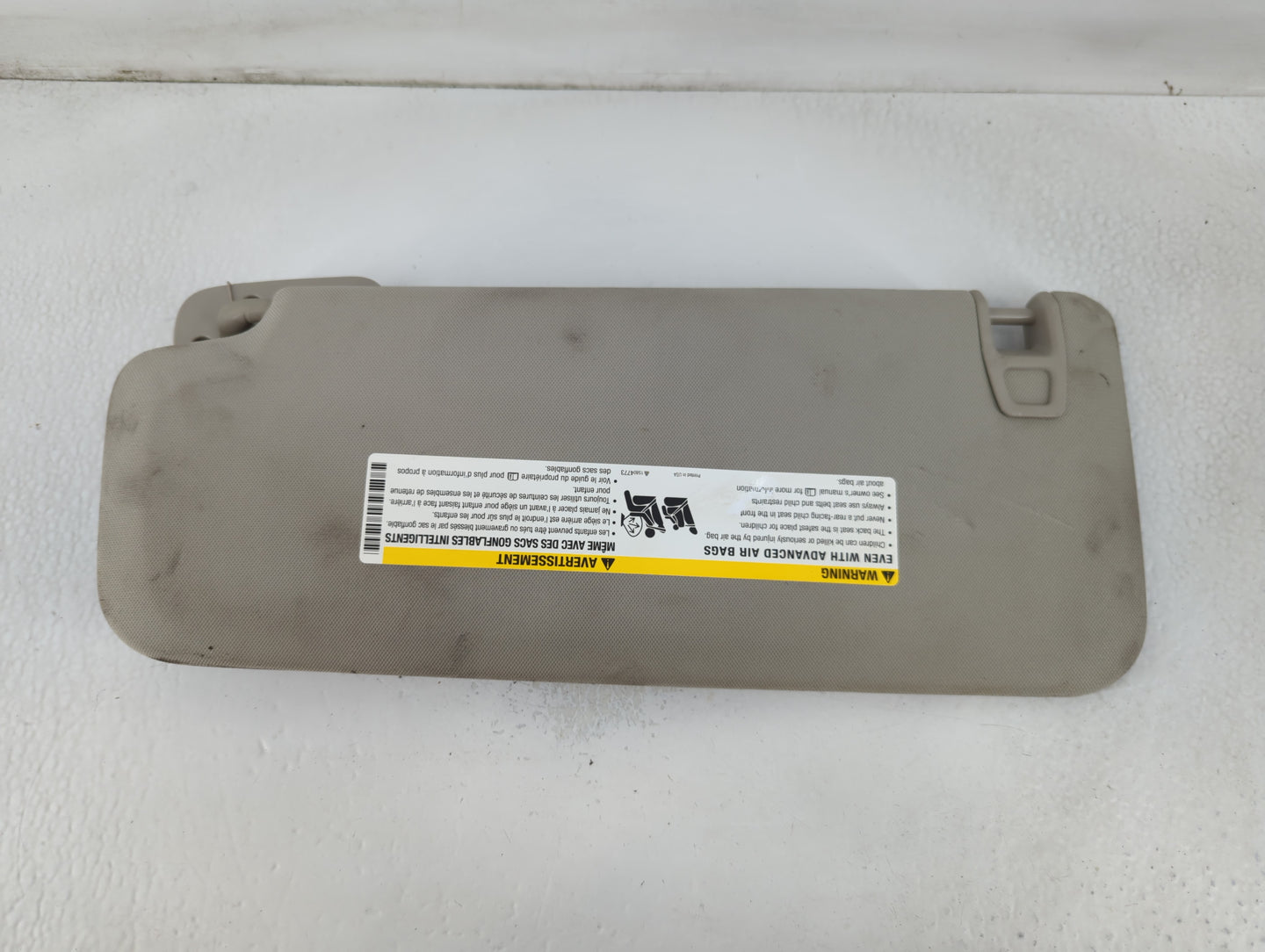 2007-2014 Chevrolet Suburban 1500 Sun Visor Shade Replacement Passenger Right Mirror Fits OEM Used Auto Parts - Oemusedautop