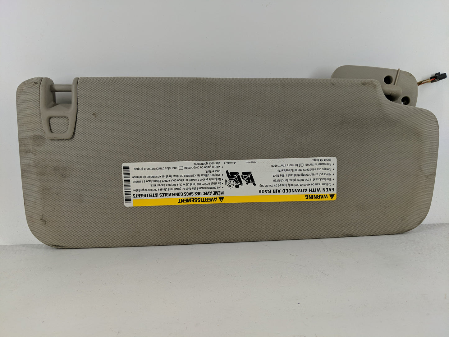 2007-2014 Chevrolet Tahoe Sun Visor Shade Replacement Passenger Right Mirror Fits Fits 2007 2008 2009 2010 2011 2012 2013 20