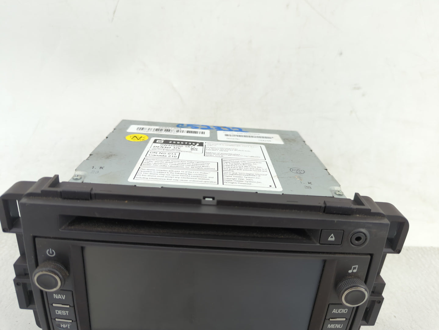 2008-2009 Chevrolet Tahoe Radio AM FM Cd Player Receiver Replacement P/N:25857364 Fits Fits 2008 2009 OEM Used Auto Parts - 