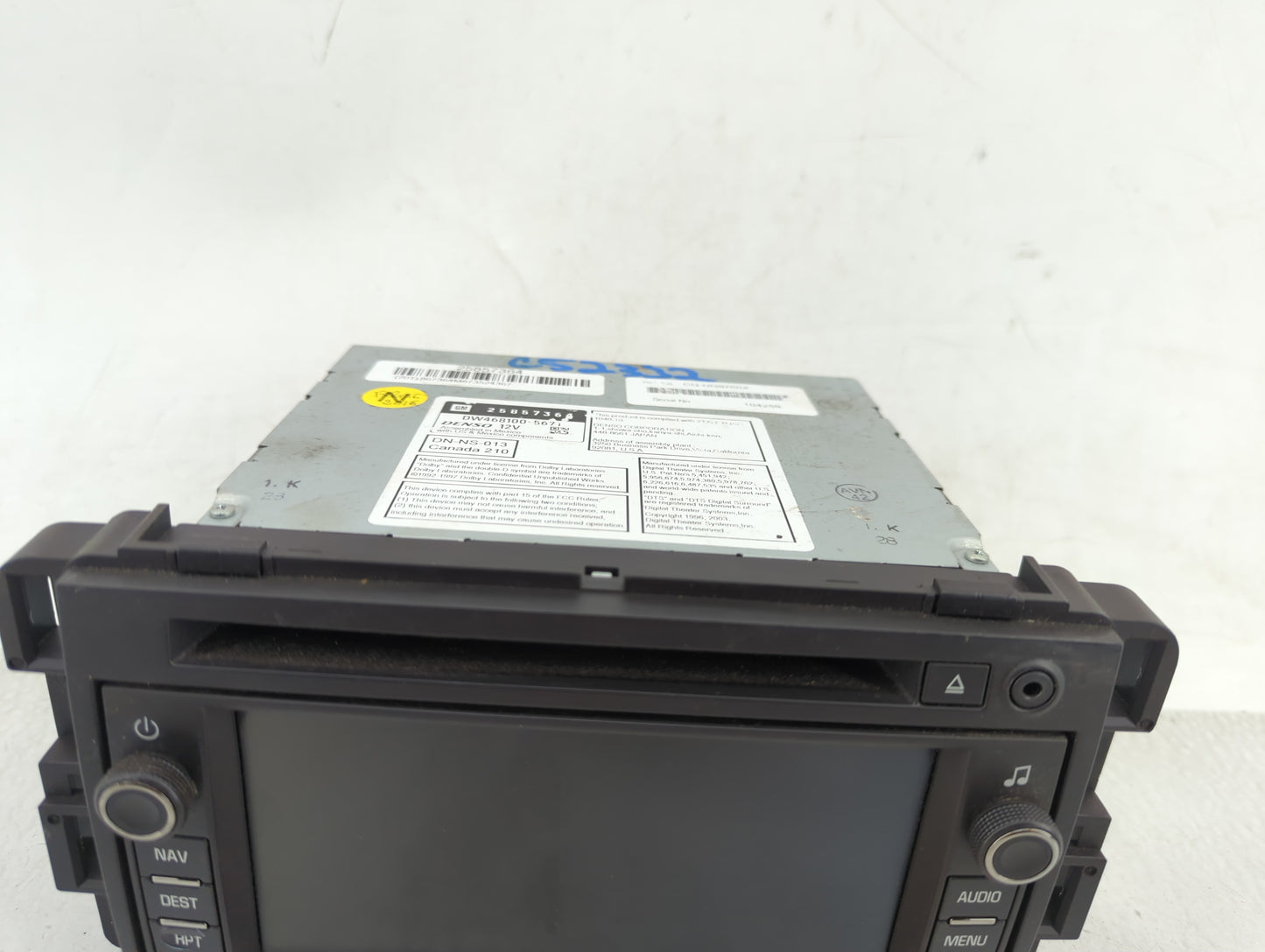 2008-2009 Chevrolet Tahoe Radio AM FM Cd Player Receiver Replacement P/N:25857364 Fits Fits 2008 2009 OEM Used Auto Parts - 