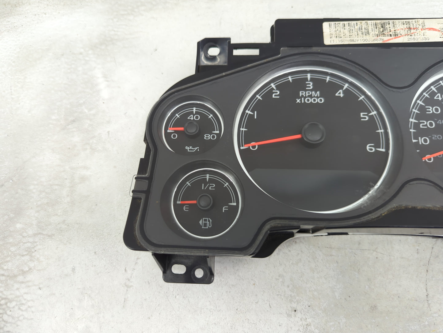 2009-2014 Chevrolet Tahoe Instrument Cluster Speedometer Gauges P/N:28186388 1863880100966GY3 Miles: Fits OEM Used Auto Part