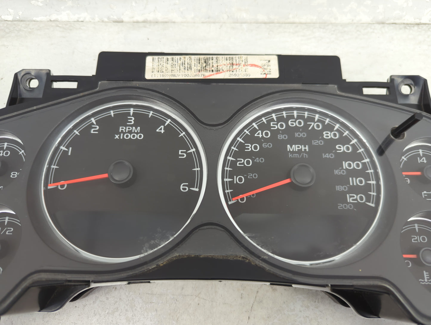 2009-2014 Chevrolet Tahoe Instrument Cluster Speedometer Gauges P/N:28186388 1863880100966GY3 Miles: Fits OEM Used Auto Part