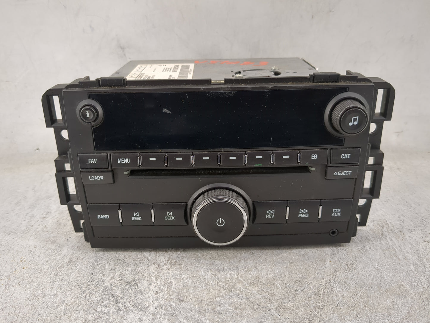 2007-2009 Chevrolet Tahoe Radio AM FM Cd Player Receiver Replacement P/N:28107620 25864960 Fits Fits 2007 2008 2009 2010 OEM