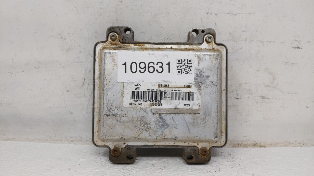 2008 Chevrolet Trailblazer PCM Engine Control Computer ECU ECM PCU OEM P/N:12611133 12618163 Fits OEM Used Auto Parts - Oemu