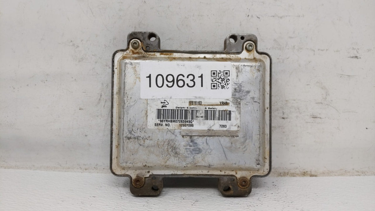 2008-2009 Chevrolet Trailblazer PCM Engine Control Computer ECU ECM PCU OEM P/N:12611133 12618163 Fits Fits 2007 2008 2009 O