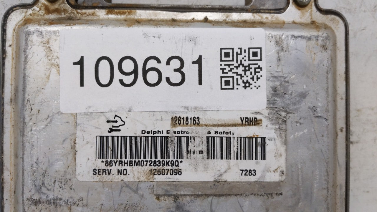 2008 Chevrolet Trailblazer PCM Engine Control Computer ECU ECM PCU OEM P/N:12611133 12618163 Fits OEM Used Auto Parts - Oemu