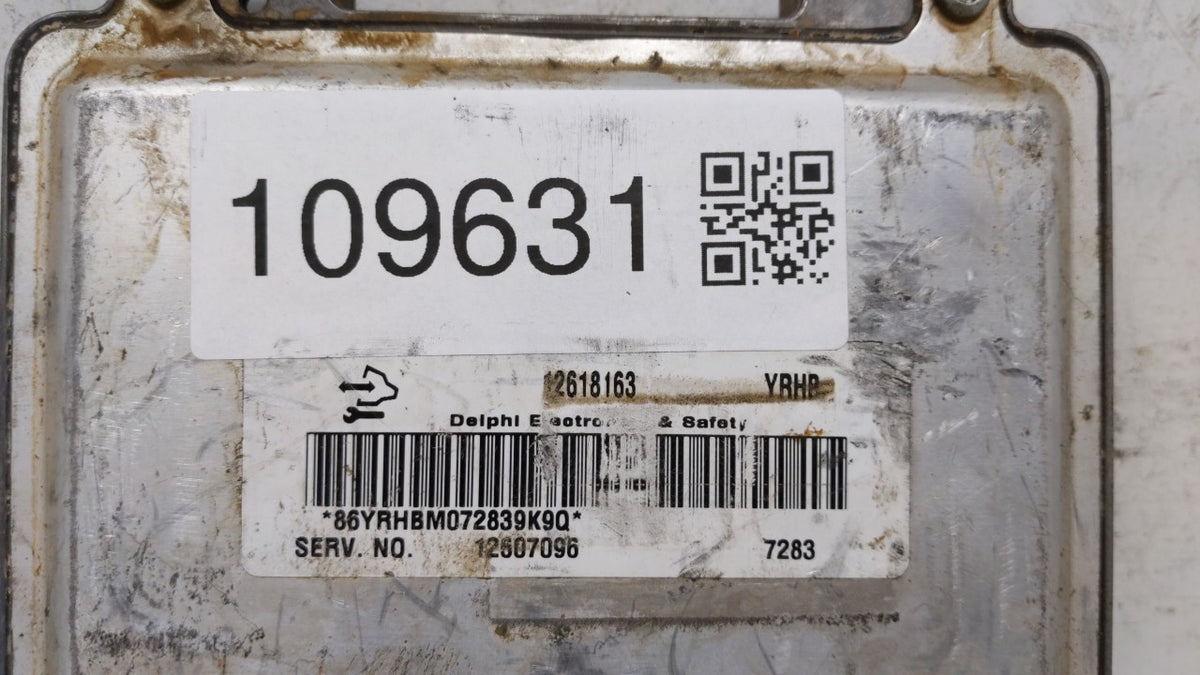 2008-2009 Chevrolet Trailblazer PCM Engine Control Computer ECU ECM PCU OEM P/N:12611133 12618163 Fits Fits 2007 2008 2009 O