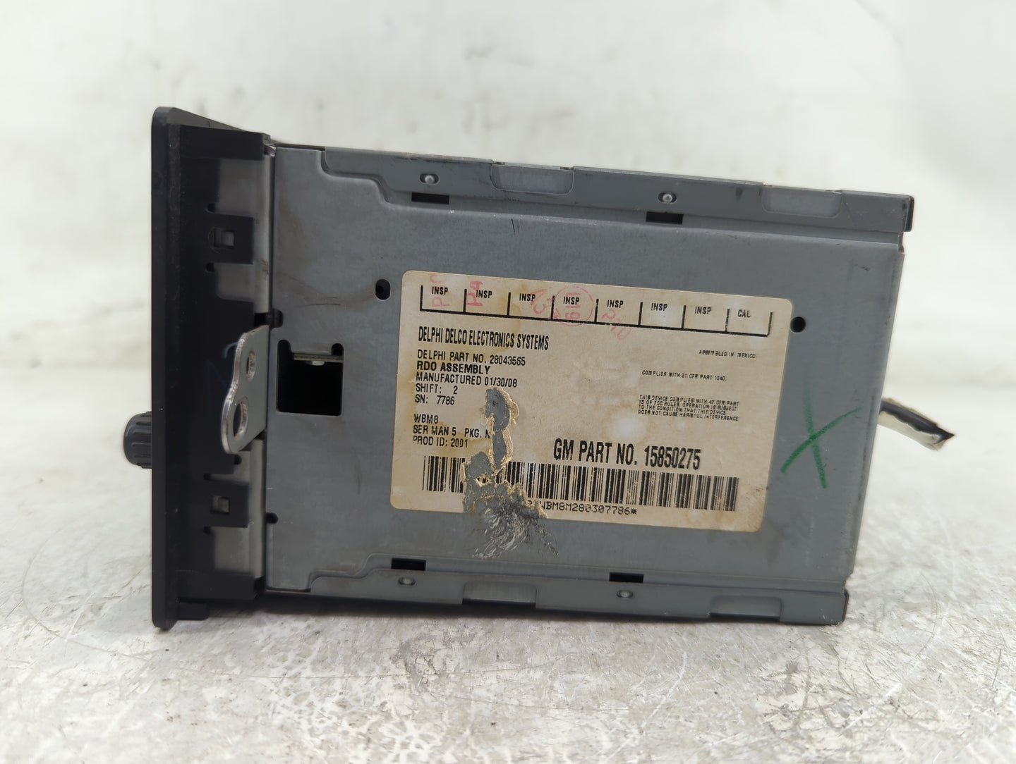 2005-2009 Chevrolet Trailblazer Radio AM FM Cd Player Receiver Replacement P/N:15850275 Fits Fits 2005 2006 2007 2008 2009 O