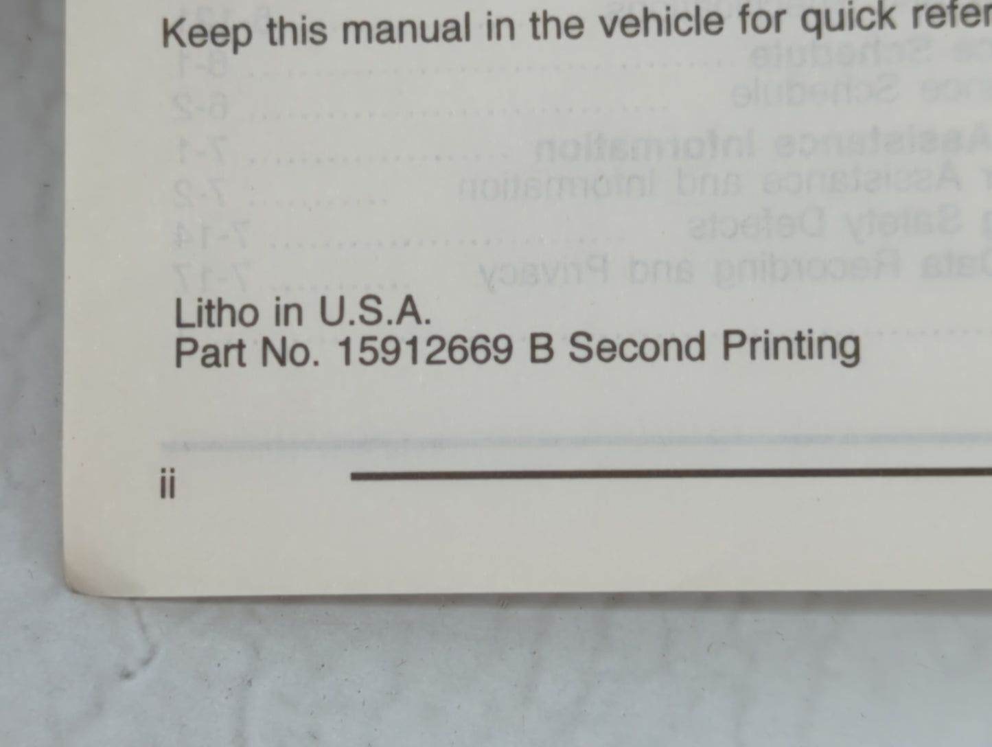 2008 Chevrolet Trailblazer Owners Manual Book Guide P/N:15912669 OEM Used Auto Parts - Oemusedautoparts1.com