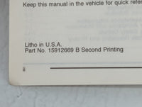 2008 Chevrolet Trailblazer Owners Manual Book Guide P/N:15912669 OEM Used Auto Parts - Oemusedautoparts1.com