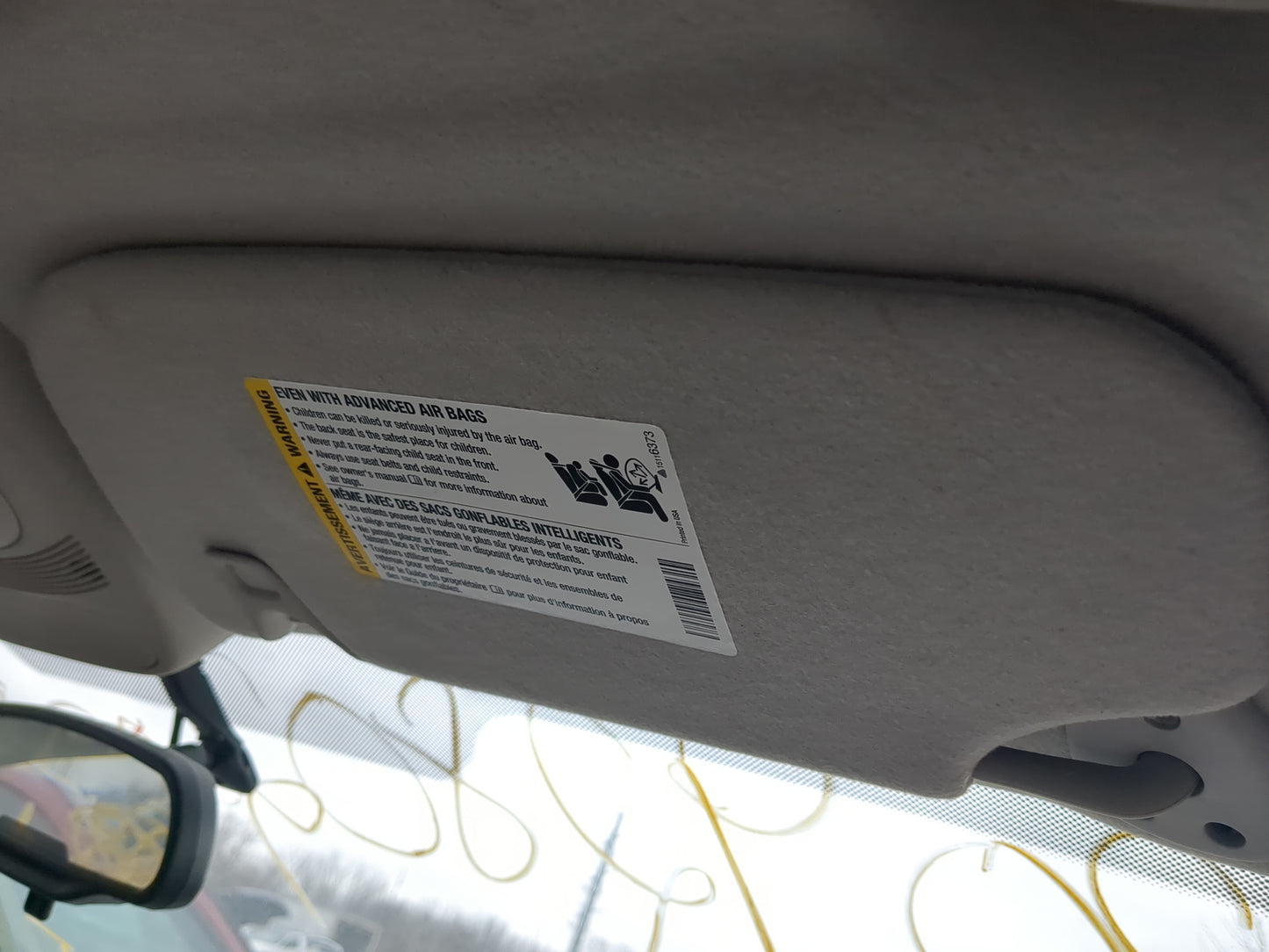 2008-2009 Chevrolet Trailblazer Sun Visor Shade Replacement Passenger Right Mirror Fits Fits 2008 2009 OEM Used Auto Parts -