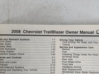 2008 Chevrolet Trailblazer Owners Manual Book Guide P/N:15912669 OEM Used Auto Parts - Oemusedautoparts1.com