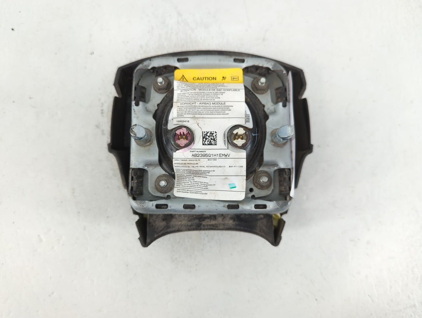 2006-2009 Chevrolet Trailblazer Air Bag Driver Left Steering Wheel Mounted P/N:AB2395Q1H1EMWV Fits Fits 2006 2007 2008 2009 