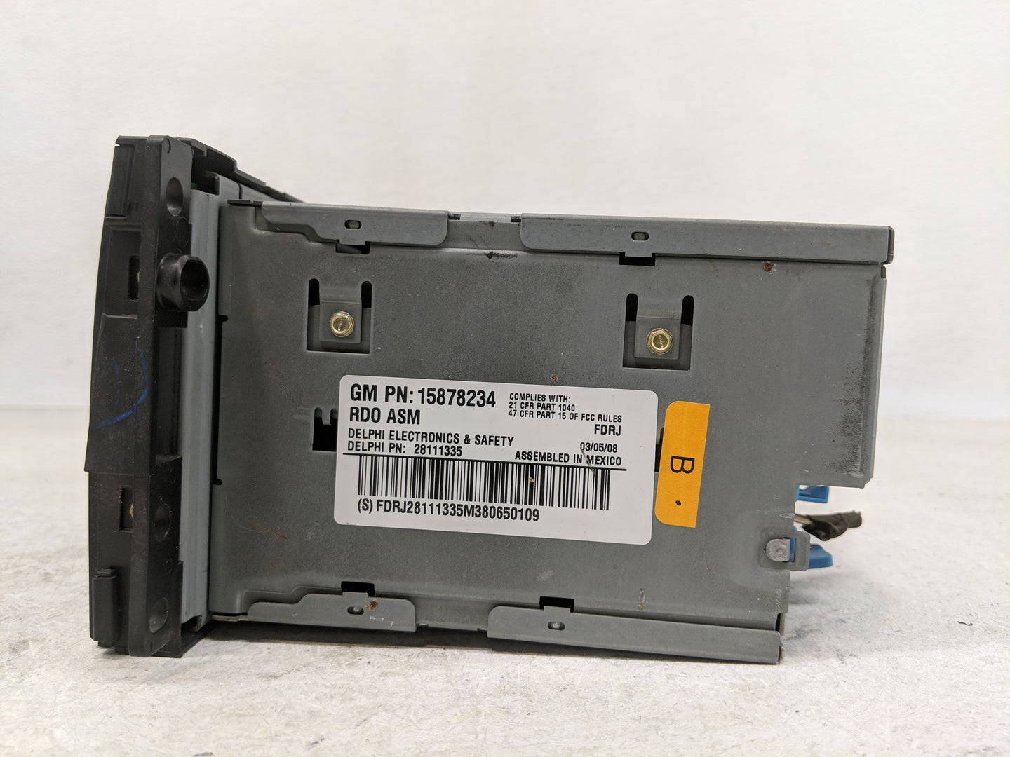 2008-2009 Chevrolet Uplander Radio AM FM Cd Player Receiver Replacement P/N:15878234 Fits Fits 2008 2009 OEM Used Auto Parts