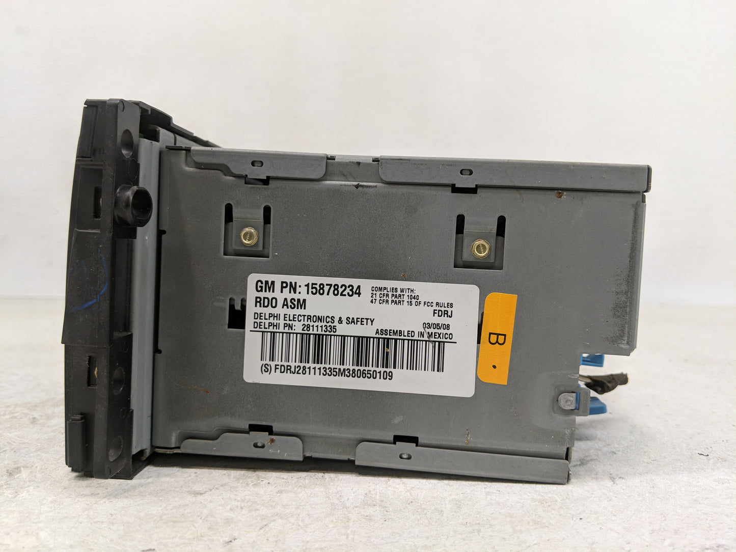 2008-2009 Chevrolet Uplander Radio AM FM Cd Player Receiver Replacement P/N:15878234 Fits Fits 2008 2009 OEM Used Auto Parts