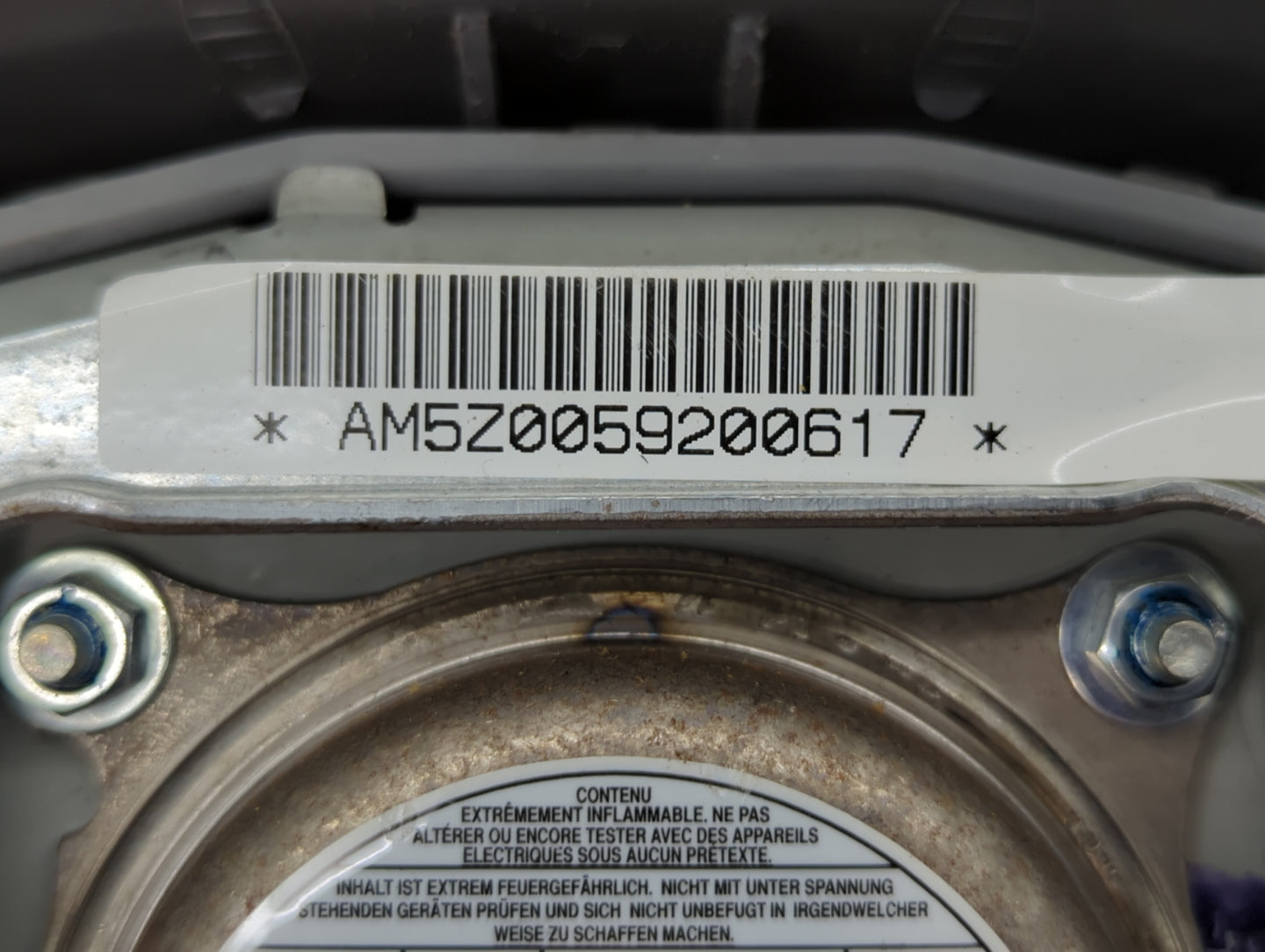 2007-2009 Chevrolet Uplander Air Bag Driver Left Steering Wheel Mounted Fits Fits 2007 2008 2009 OEM Used Auto Parts - Oemus