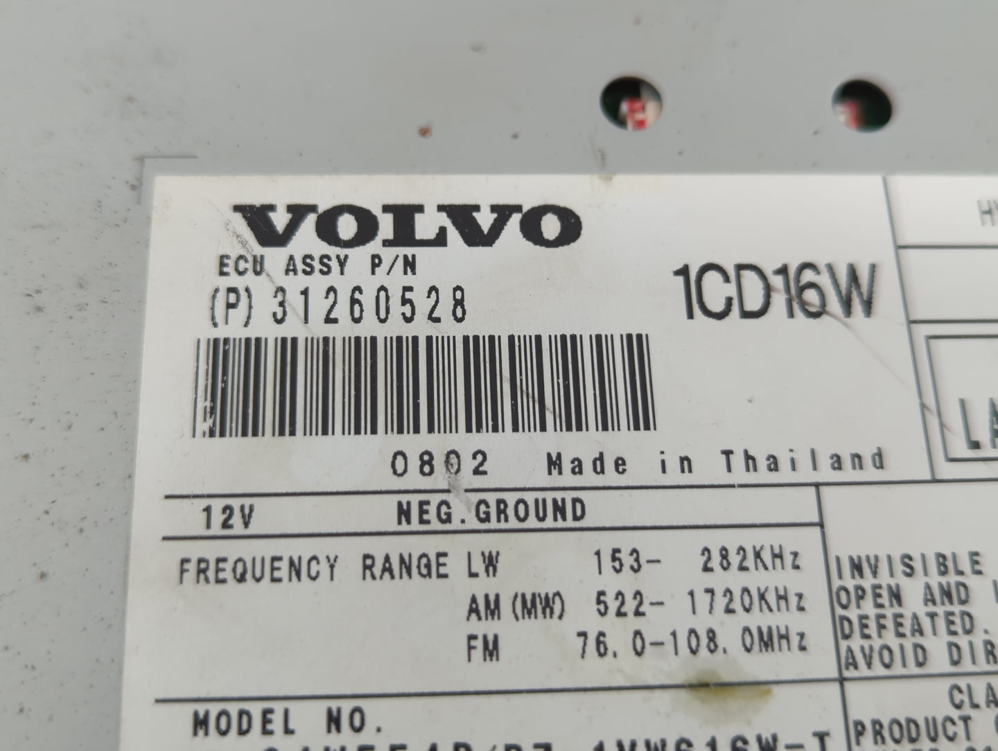 Chevrolet V30 Am Fm Cd Player Radio Receiver - Oemusedautoparts1.com