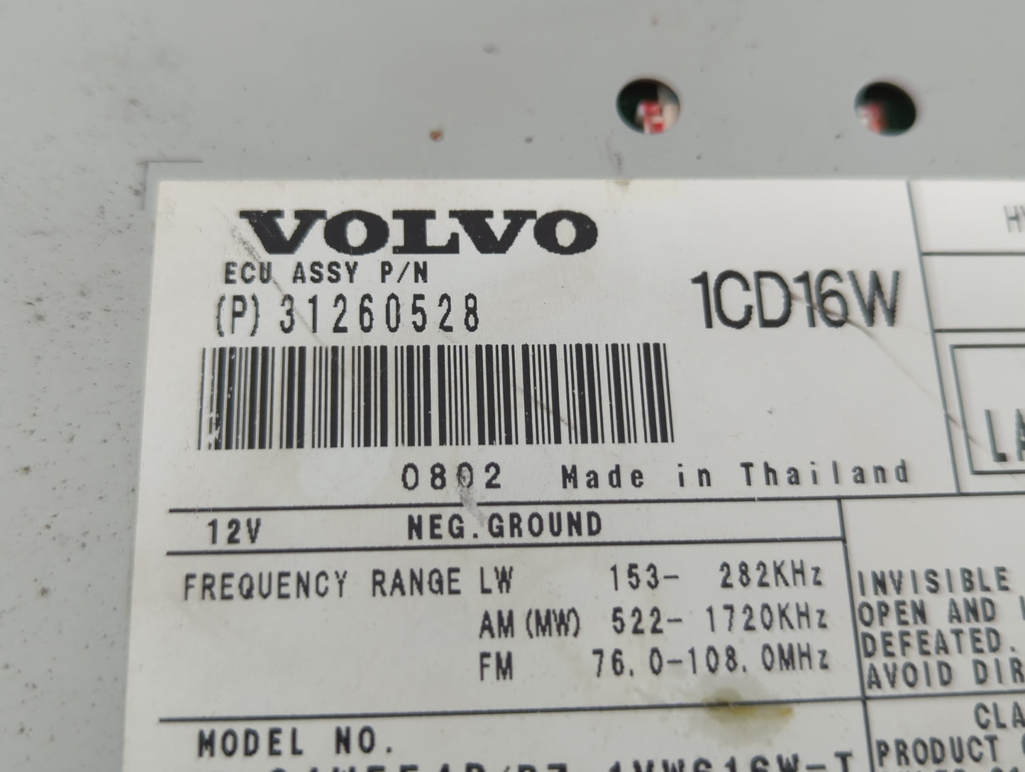Chevrolet V30 Am Fm Cd Player Radio Receiver - Oemusedautoparts1.com