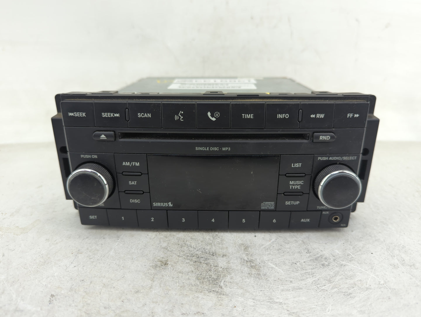 2008-2009 Chrysler 300 Radio AM FM Cd Player Receiver Replacement P/N:P05064420AF Fits Fits 2008 2009 OEM Used Auto Parts - 
