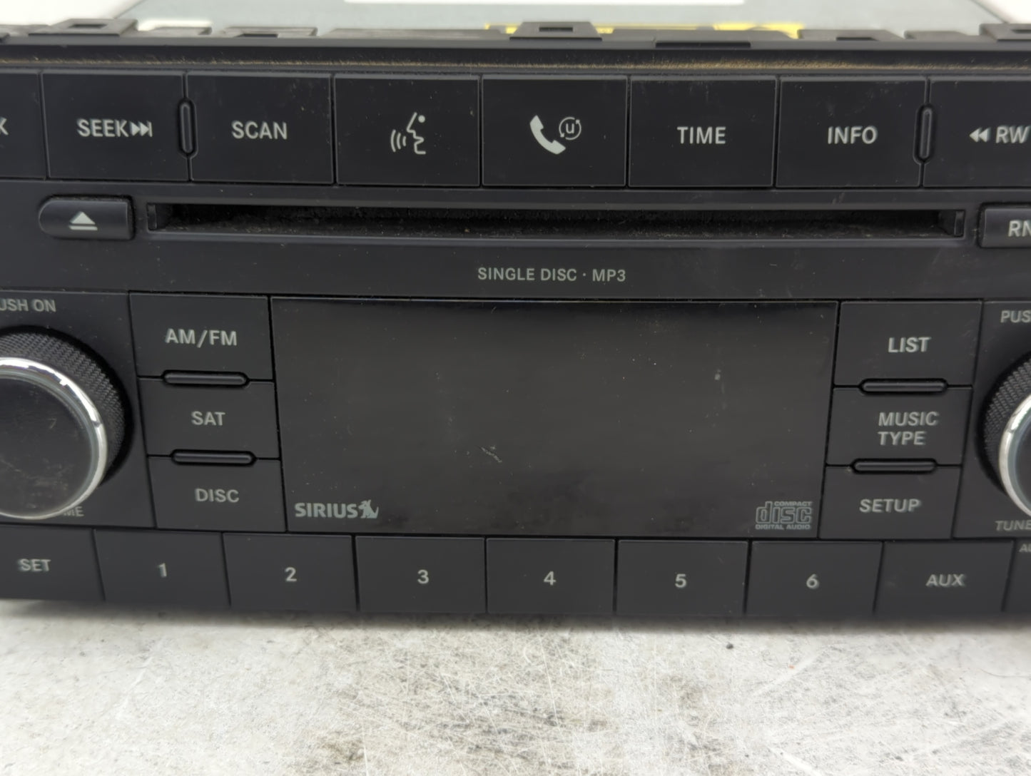 2008-2009 Chrysler 300 Radio AM FM Cd Player Receiver Replacement P/N:P05064420AF Fits Fits 2008 2009 OEM Used Auto Parts - 