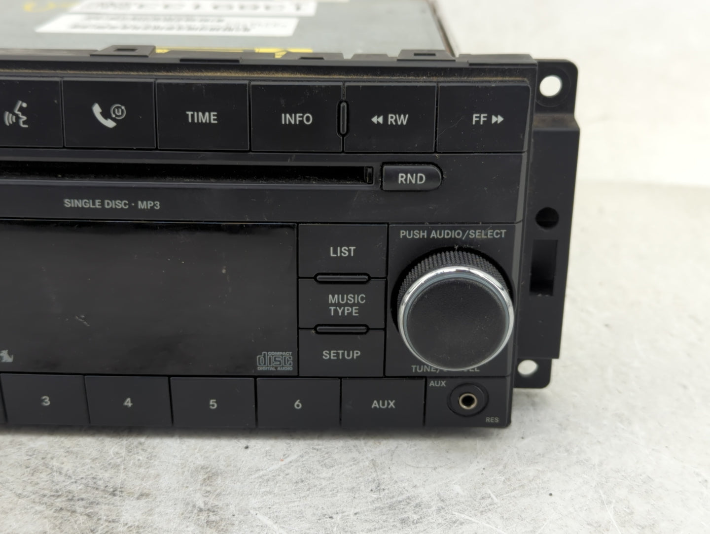 2008-2009 Chrysler 300 Radio AM FM Cd Player Receiver Replacement P/N:P05064420AF Fits Fits 2008 2009 OEM Used Auto Parts - 