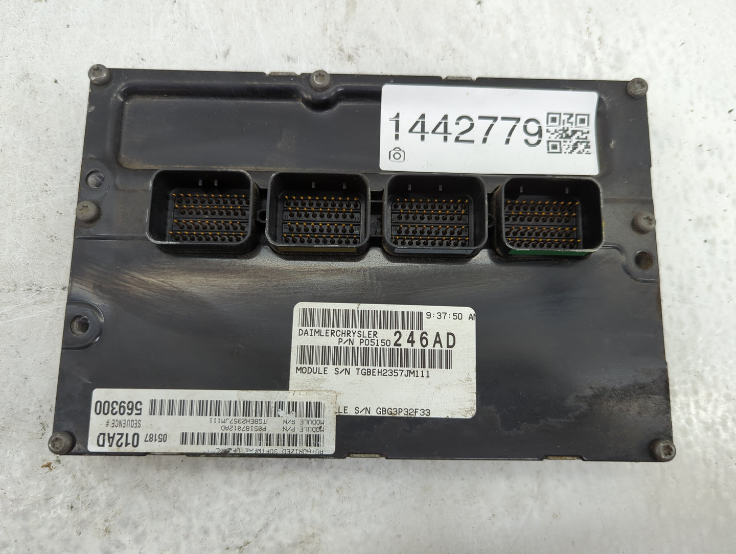 2008-2010 Chrysler 300 PCM Engine Control Computer ECU ECM PCU OEM P/N:P05150246AD TGBEH2357JM111 Fits Fits 2008 2009 2010 O
