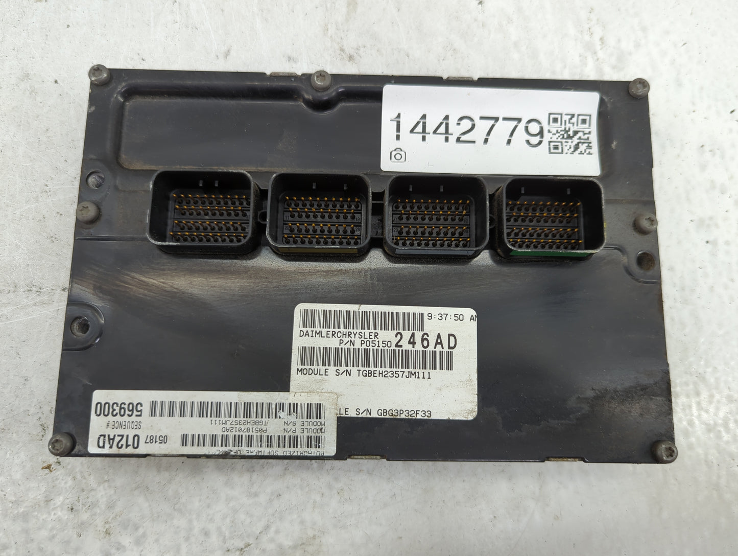 2008-2010 Chrysler 300 PCM Engine Control Computer ECU ECM PCU OEM P/N:P05150246AD TGBEH2357JM111 Fits Fits 2008 2009 2010 O
