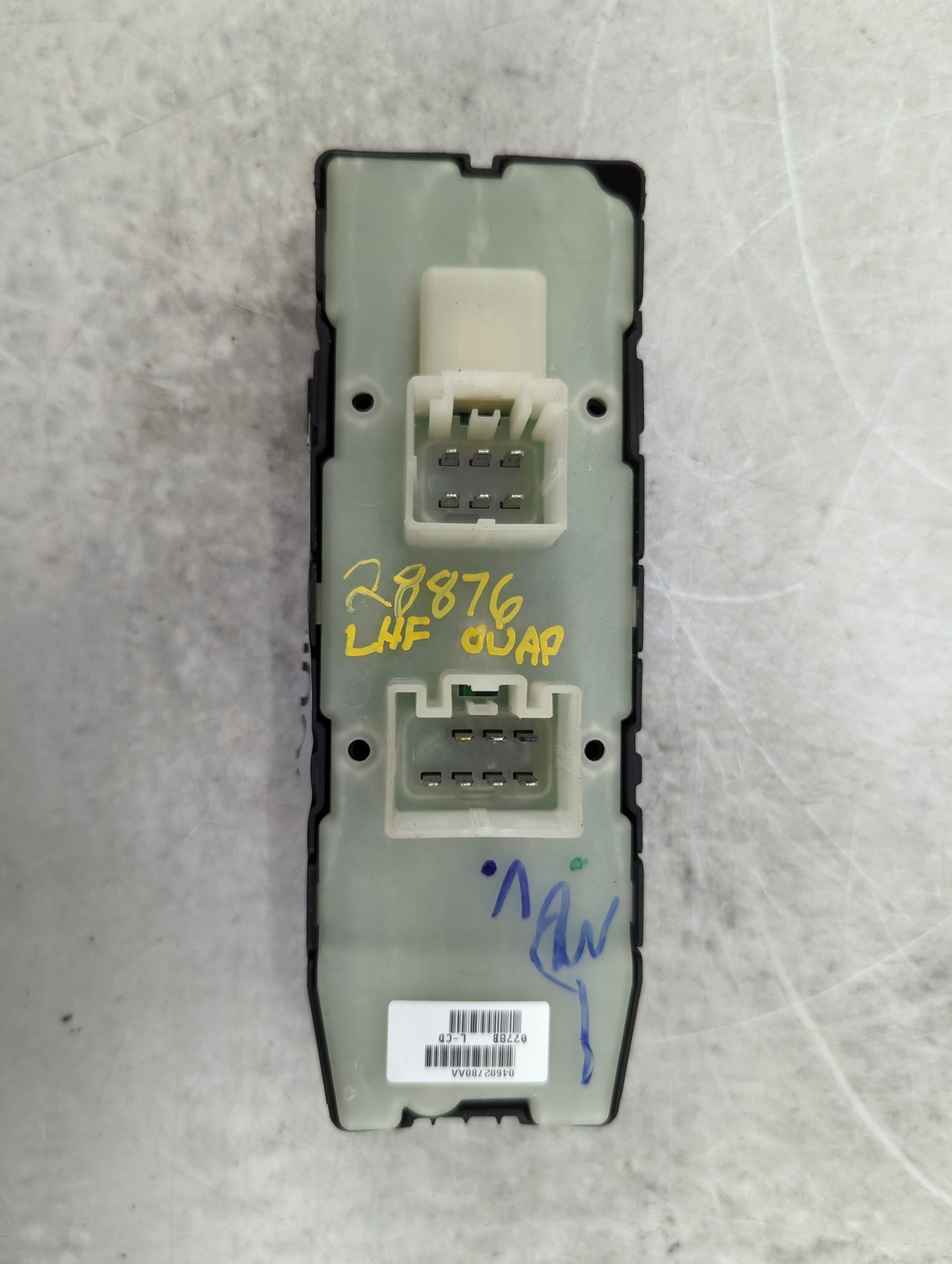 2007-2010 Chrysler 300 Master Power Window Switch Replacement Driver Side Left P/N:04602780AA Fits OEM Used Auto Parts - Oem